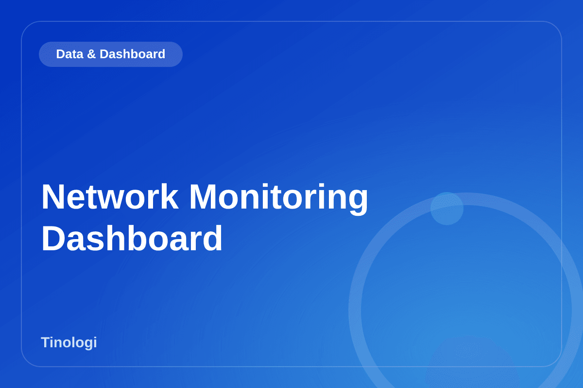 Dashboard Monitoring Jaringan Real-Time