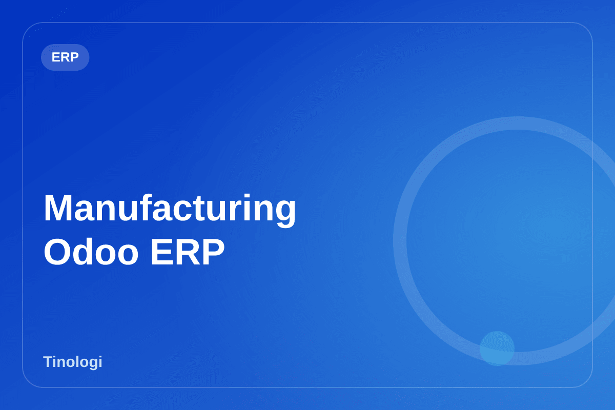 Implementasi ERP Odoo Manufaktur