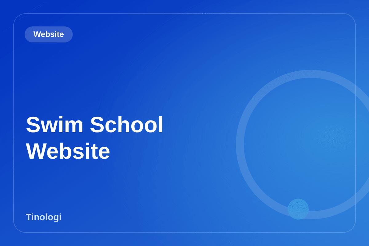 Website Sekolah Renang Bayi & Anak